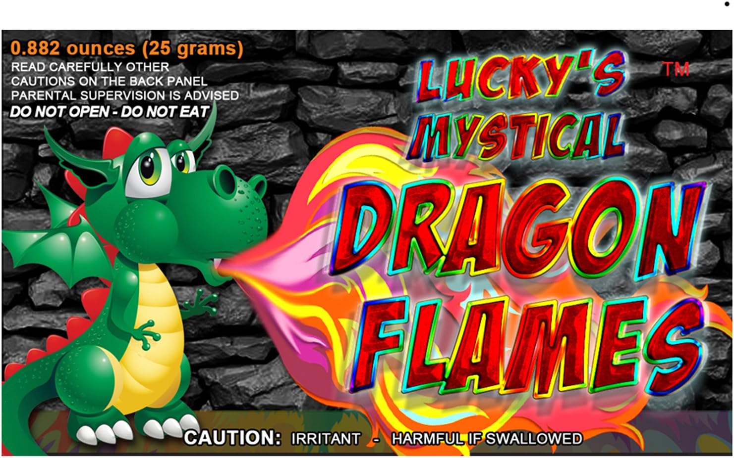Mystical Fire Dragon Flames Fire Color Changing Packets- Pack of 12 Multi-Color, Long Lasting Magical Flame Color Changing Packets- for Indoor Fireplaces & Outdoor Firepits - Campfire Accessories