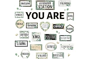 Eucalyptus Classroom Decor: Inspirational Affirmations for a Positive Classroom Environment