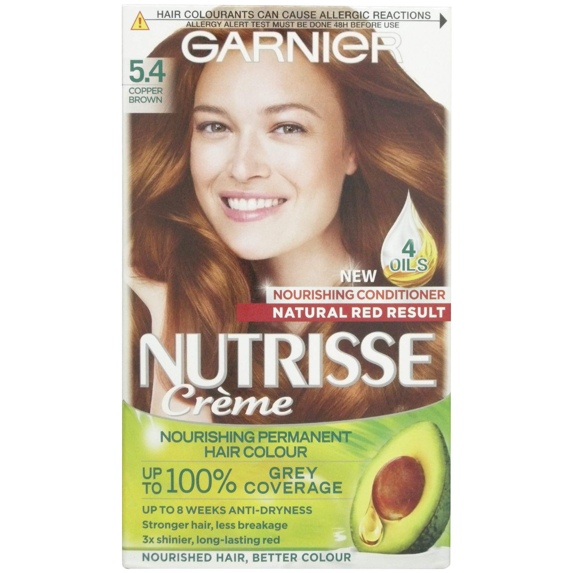 Garnier Nutrisse Permanent Hair Dye 5.4 Copper Brown