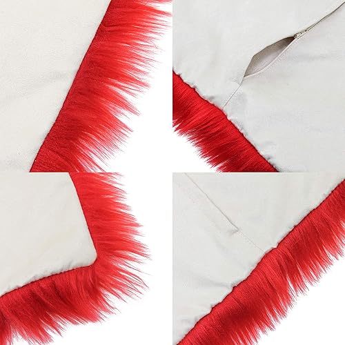 Miniatura 5 de Funda de cojín larga de lujo de piel sintética súper suave, funda de cojín de lujo para el hogar, sofá, cama, automóvil, fiesta, decorativa, 18 x 18