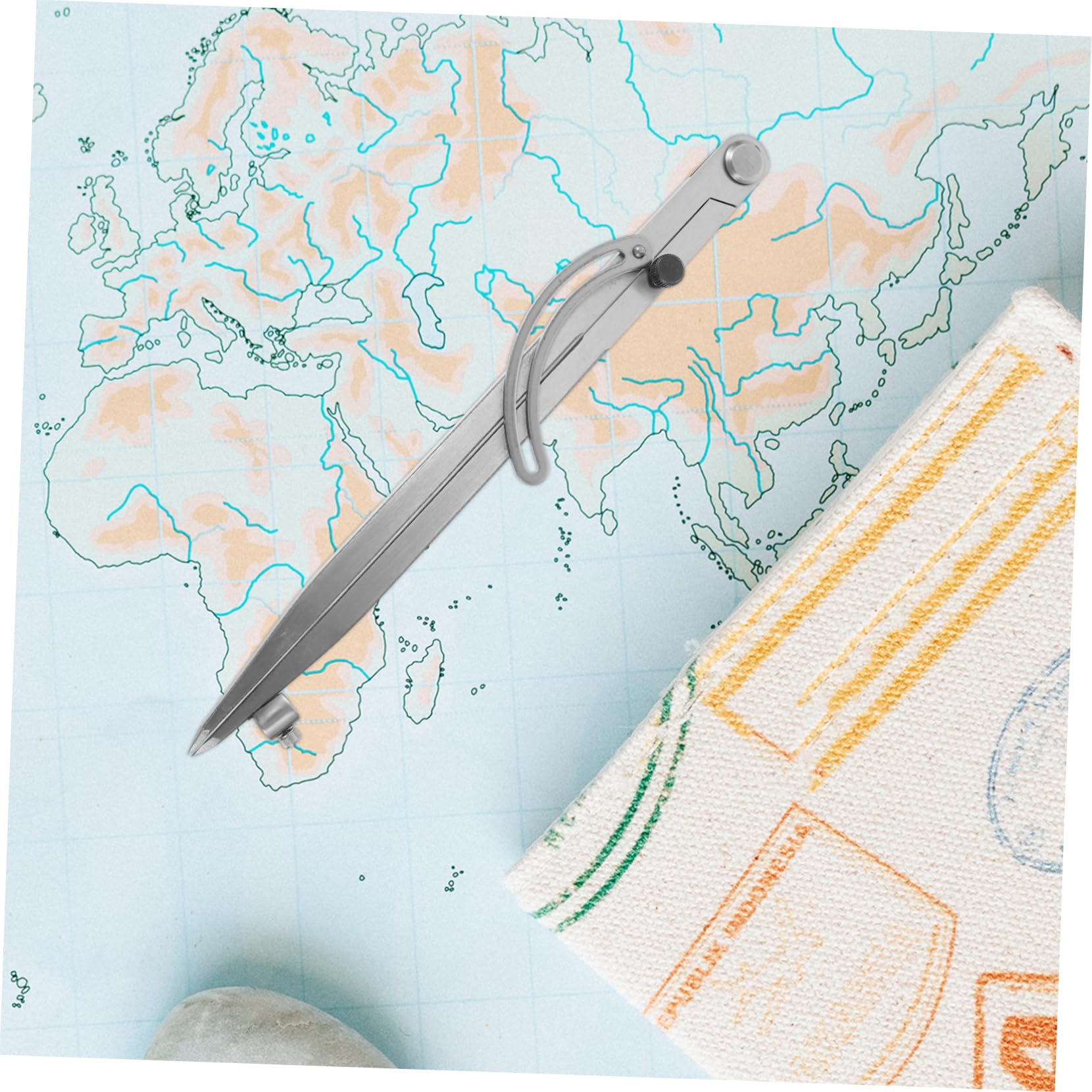 Angoily 5 Pièces Compas de Portable avec Support Stylo Outil pour Étudiants et Artistes pour Bricolage