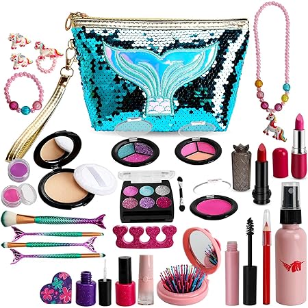Amazon Sendida 子供 プラスチック 化粧品 女の子 おもちゃ 偽物 プラスチックふり おもちゃ 6歳 以上 メイクアップ おもちゃ