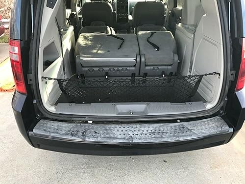 Miniatura 4 de Red de carga organizadora trasera de maletero para Chrysler Town & Country 20082016 Red de carga estilo sobre para SUV Organizador de maletero