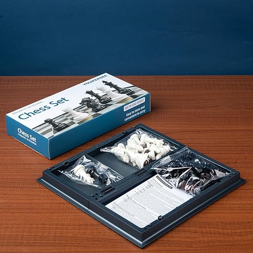 Miniatura 3 de Juegos de ajedrez para adultos y niños, tablero magnético de ajedrez, juguetes educativos plegables y portátiles de 9.7 pulgadas, adecuado tanto