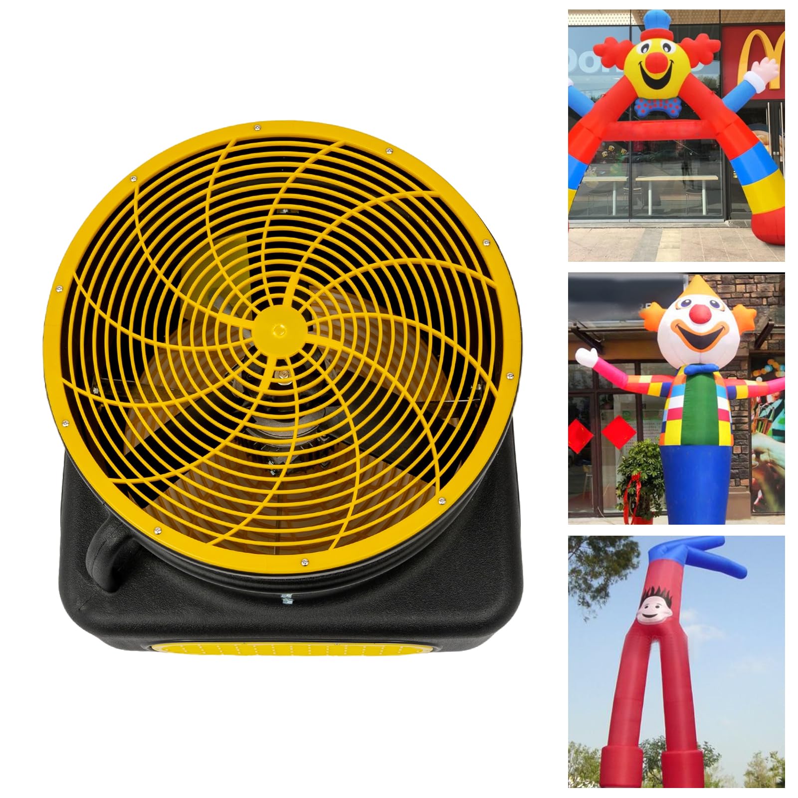 Gebläse 750W Aufblasbares Tänzergebläse Gebläse Sky Puppet Tänzerin Blower Mit 4 Räder,für 5-7m Aufblasbare Spielzeuge