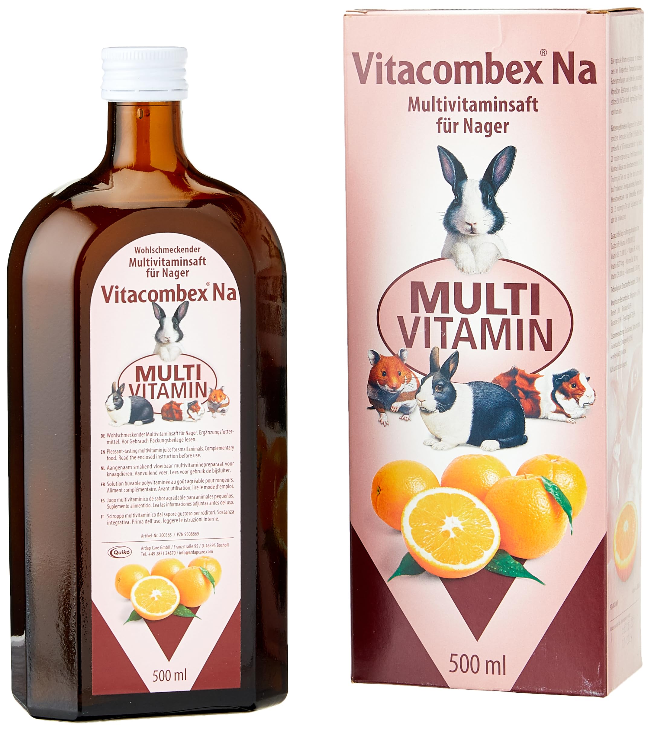 Quiko Vitacombex NA 500ml - Multivitamin juice for rodents - for an optimal vitamin supply