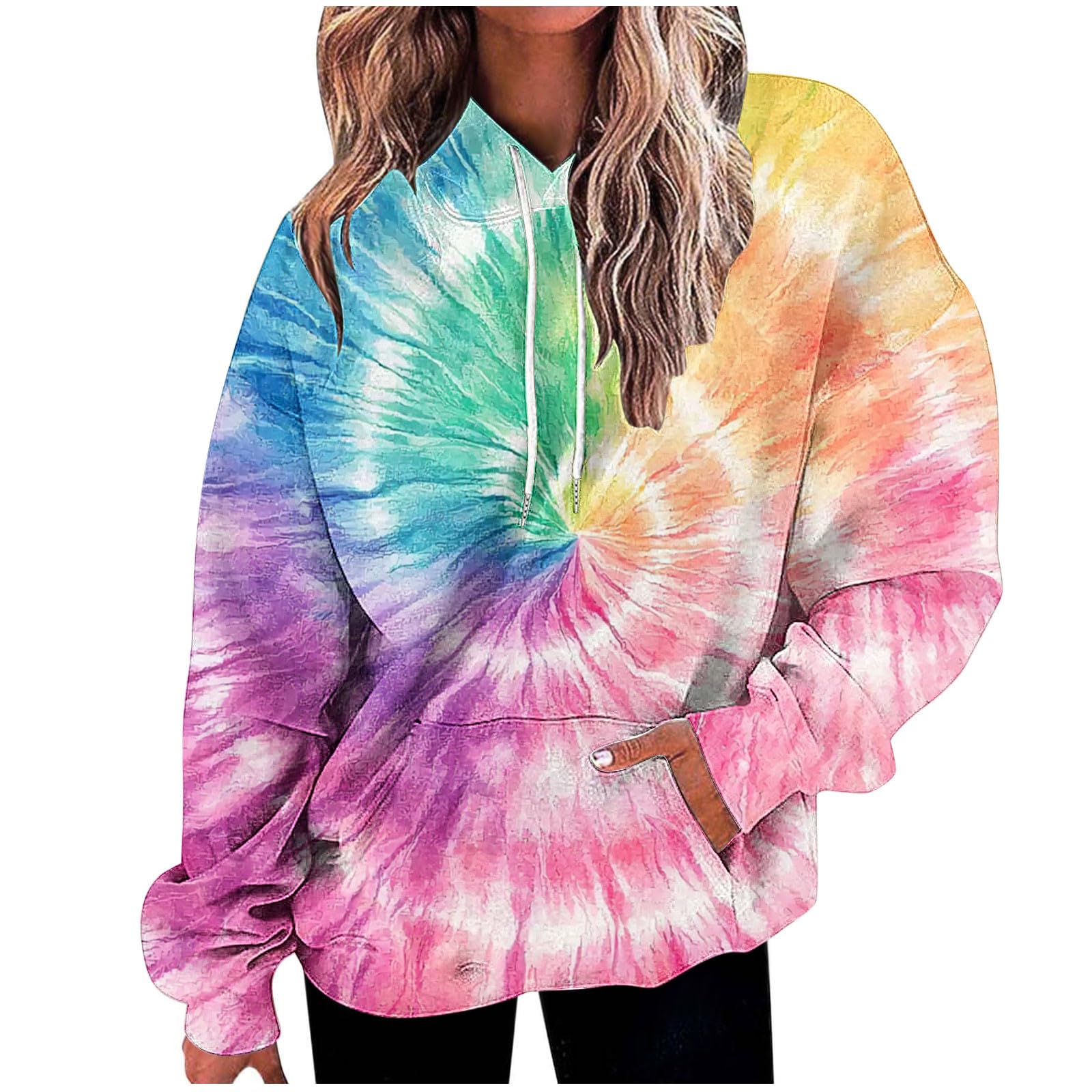 Sweat a Capuche Femme Zippé Sweats Chic Sweat-Shirt avec Poches Outerwear Léger Streetwear Classique aux Couleurs Assorties Veste à Manches Longues Haut Couleur Unie Quotidien Automne Vêtements