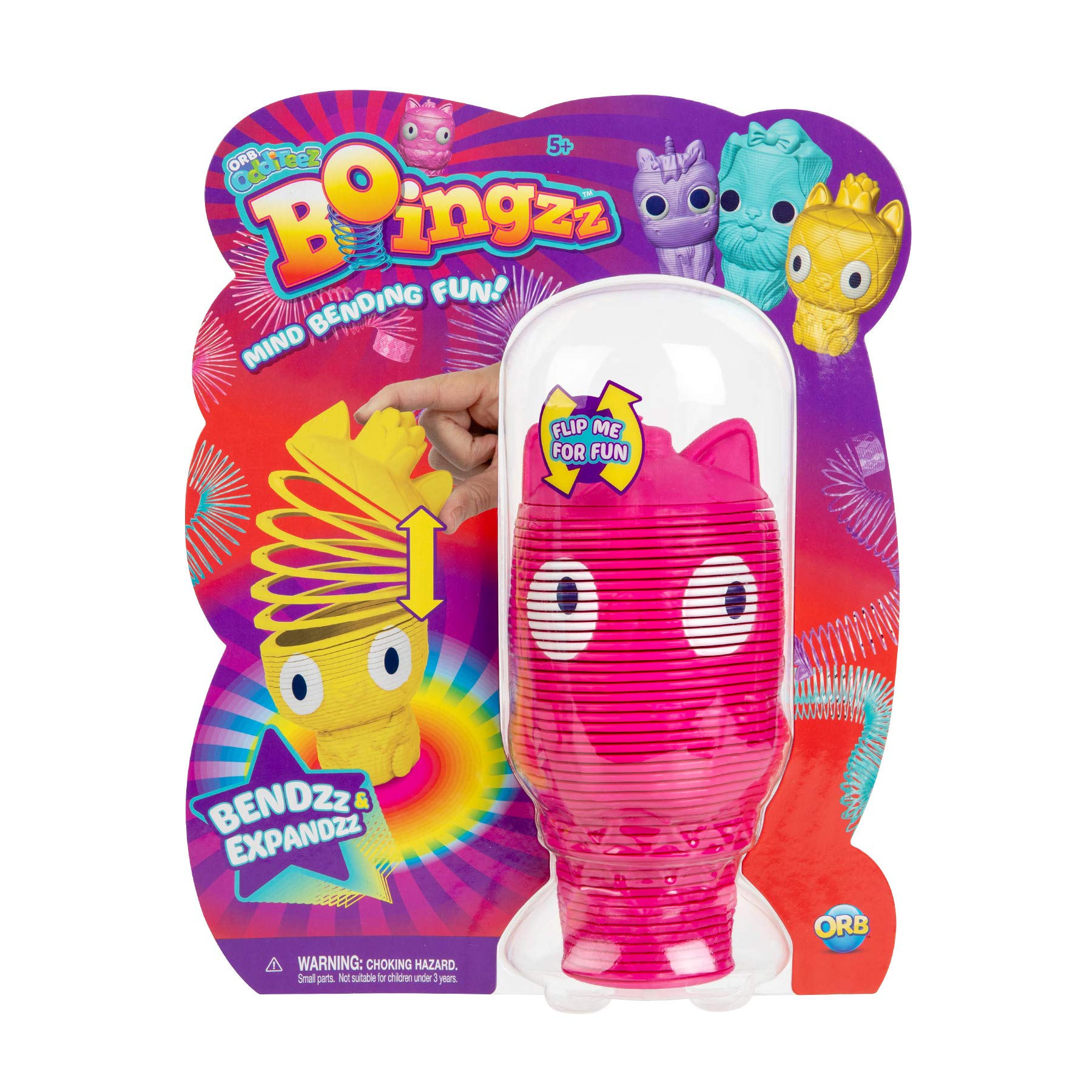 Amazon.com: ORB Odditeez Pink Ice Cream Cat Boingzz - Cute Springy