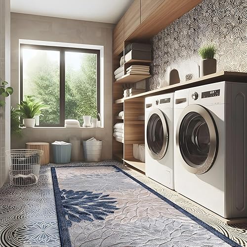 Miniatura 182 de CAMILSON Indoor Outdoor Rug 5x7 Bohemian Medallion Floral Area Rugs for Indoor and Outdoor Patios Easy-Cleaning Non-Shedding Living Room Garden and