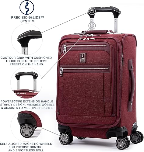 Miniatura 2 de Travelpro Platinum Elite-Softside - Maletas expansible con ruedas giratorias, Bordeaux), 409188009