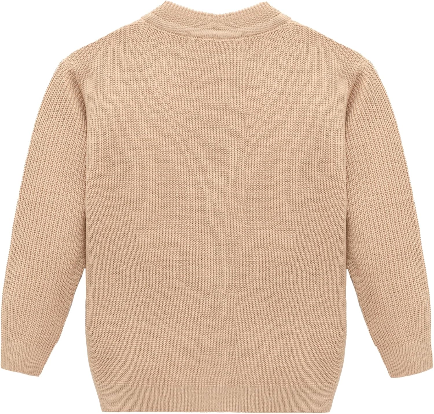 Lilax Little Boys Basic Long Sleeve V-Neck Classic Knit Cardigan Sweater - Image 3