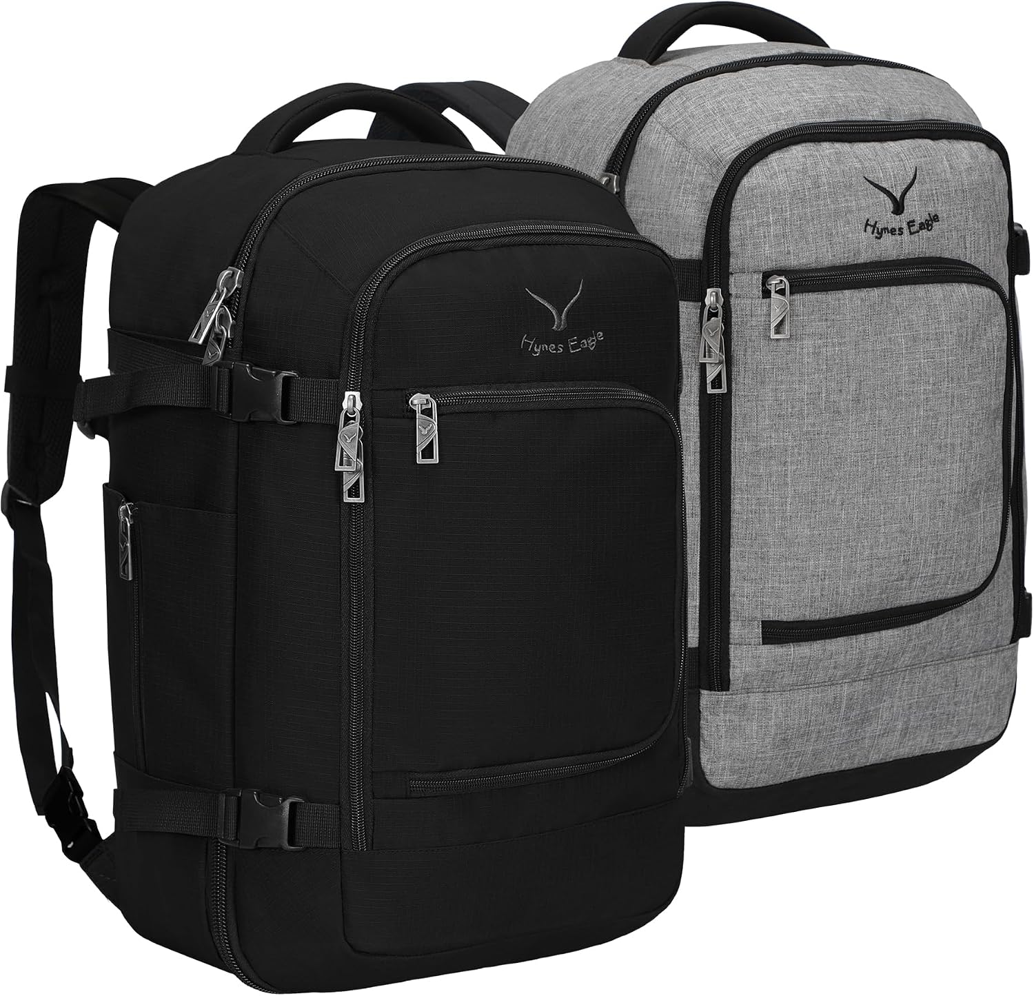 Zaino Convertibile Hynes Eagle 38L Approvato Per Il Volo (bagaglio A Mano) - Nero