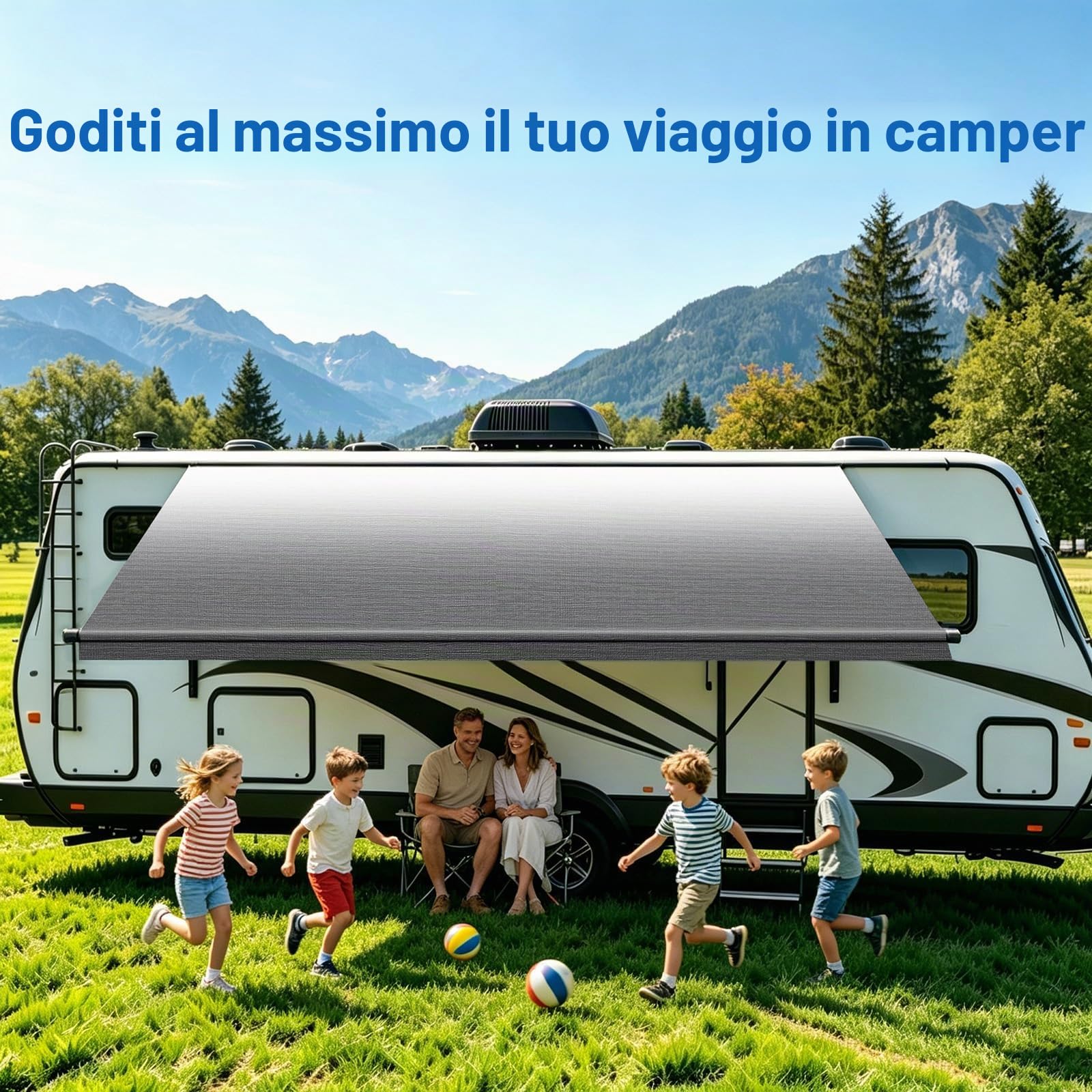 Sostituzione del tessuto per tenda da campeggio, ricambio per tenda da campeggio, 453,6 g, in vinile resistente impermeabile, universale, per tutte le marche di camper, rimorchi, tende da