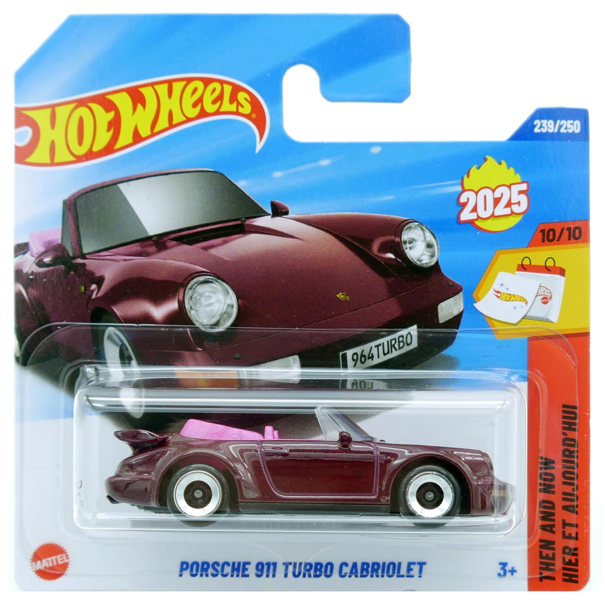 Amazon.com: Hot Wheels Porsche 911 Turbo Cabriolet [Maroon