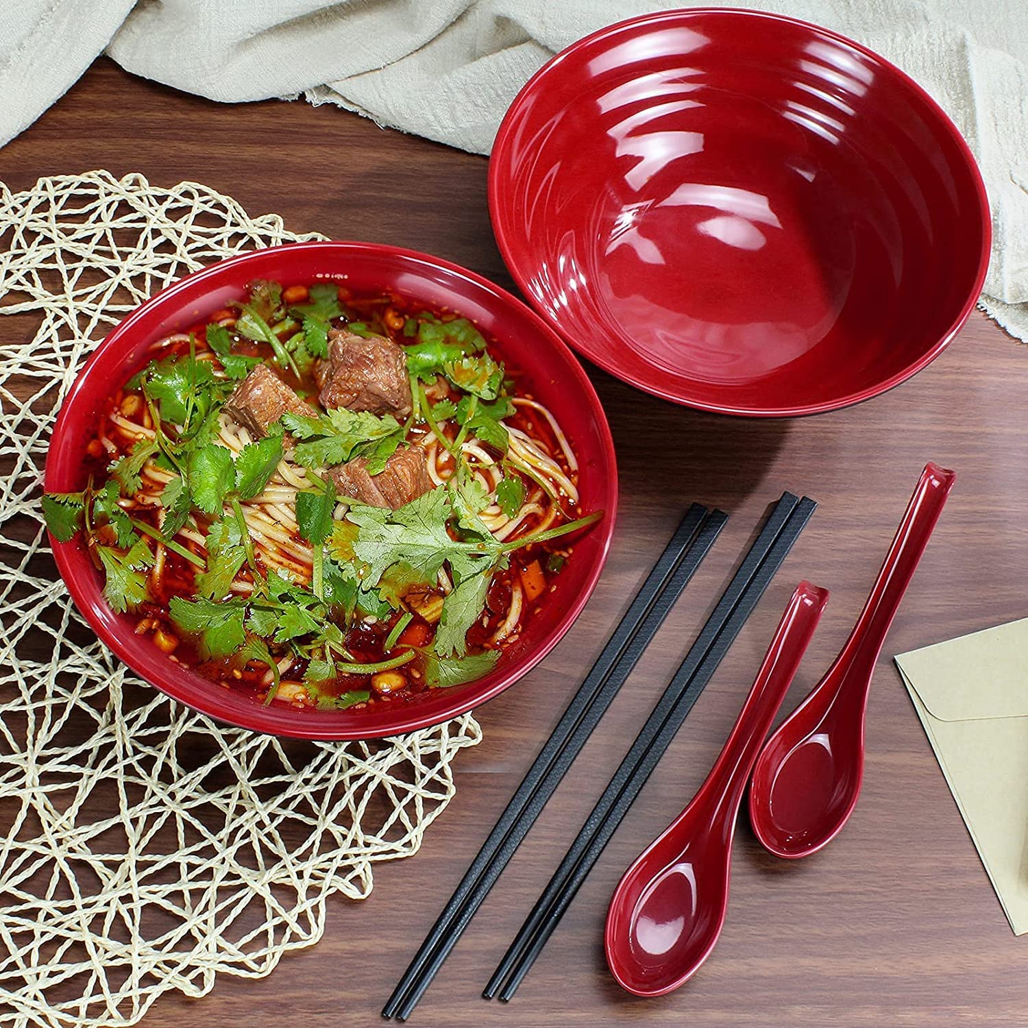 Noedelsoep met biefstuk en udon noodles - Uit Paulines Keuken