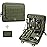 WYNEX Tactical Folding Admin Pouch, Molle Tool Bag of Laser-Cut Design, Utility Organizer EDC Medical Bag Modular Pouches Tactical Attachment Waist Pouch Include U.S Patch Army Green