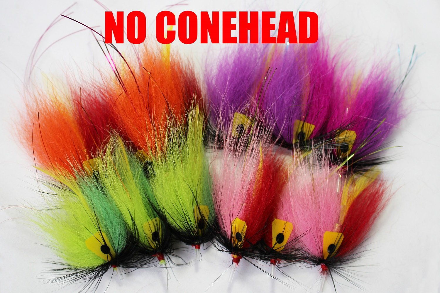 Tigofly 12 pcs 4 Colors Tube Fly Set for Salmon Trout Steelhead Fly Fishing Flies Lures Set