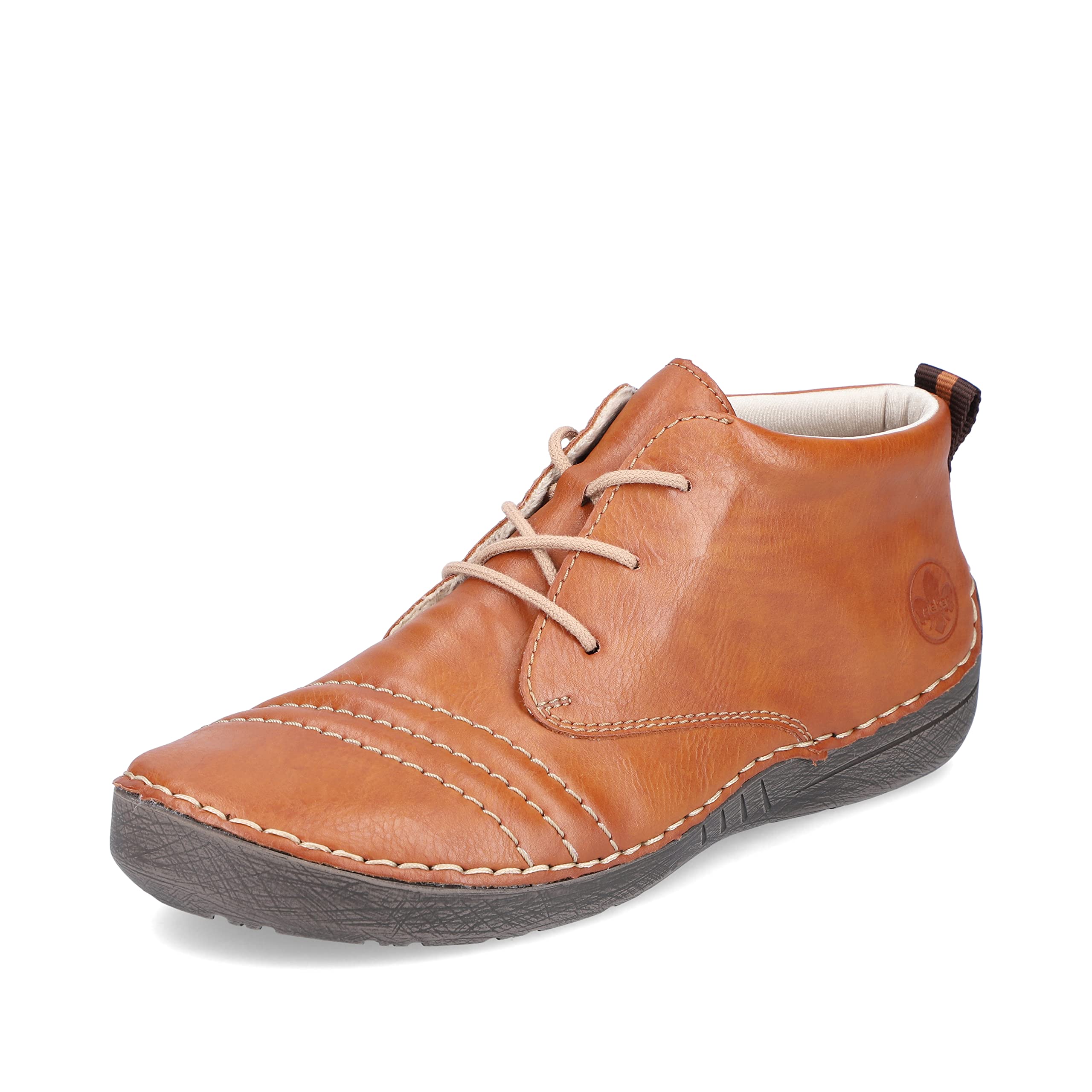 Rieker Women's Comfortable Shoes 52532, Women's Lace-Up Sho, Brown 24, 8 UK