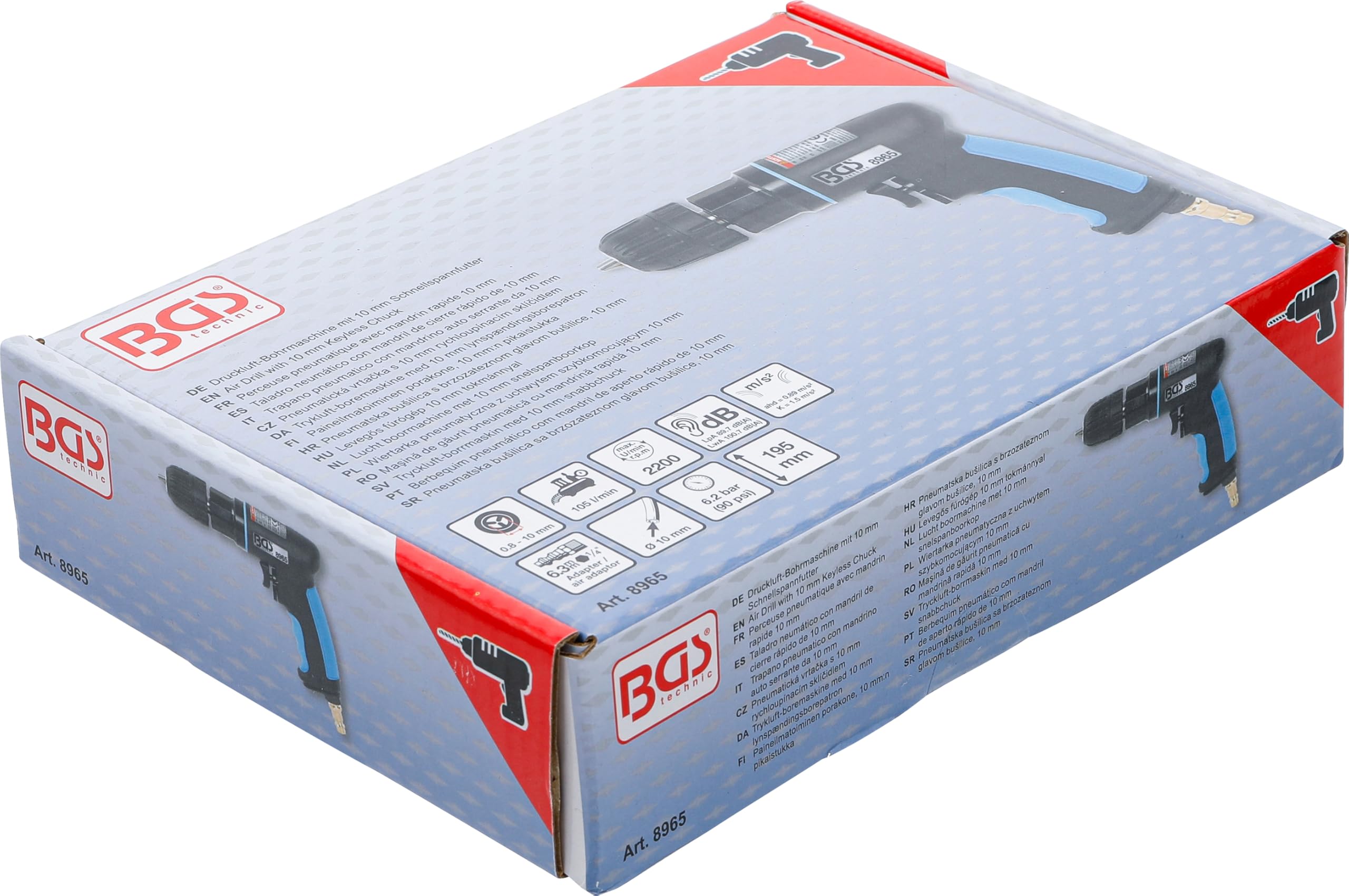 BGS 8965 | Trapano pneumatico con mandrino auto serrante da 10 mm