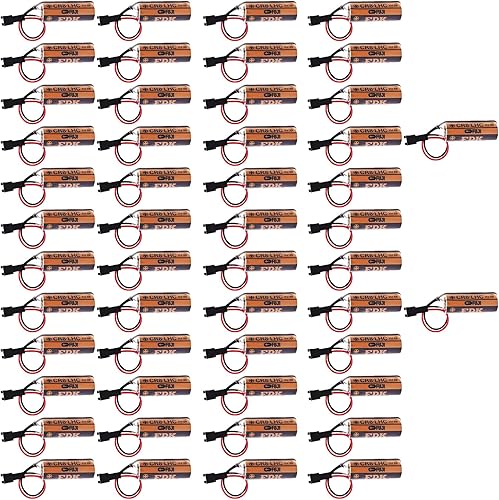 BAOBUTE (50-Pack) Fuji FDK CR8.LHC 3V 3000mAh Lithium Battery for TOTO TH559EDV410R Industrial Control Automatic Batteries