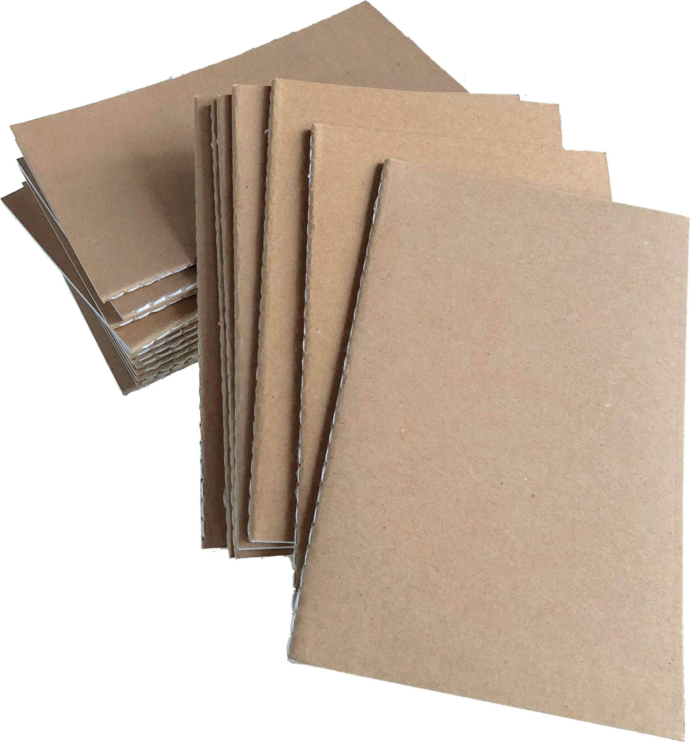 Kraft Notebook - 20 Pack Mini Kraft Sketch Books with Unlined Blank Sheets Memo Pads and Notebooks (9cm x 14cm 40pages)