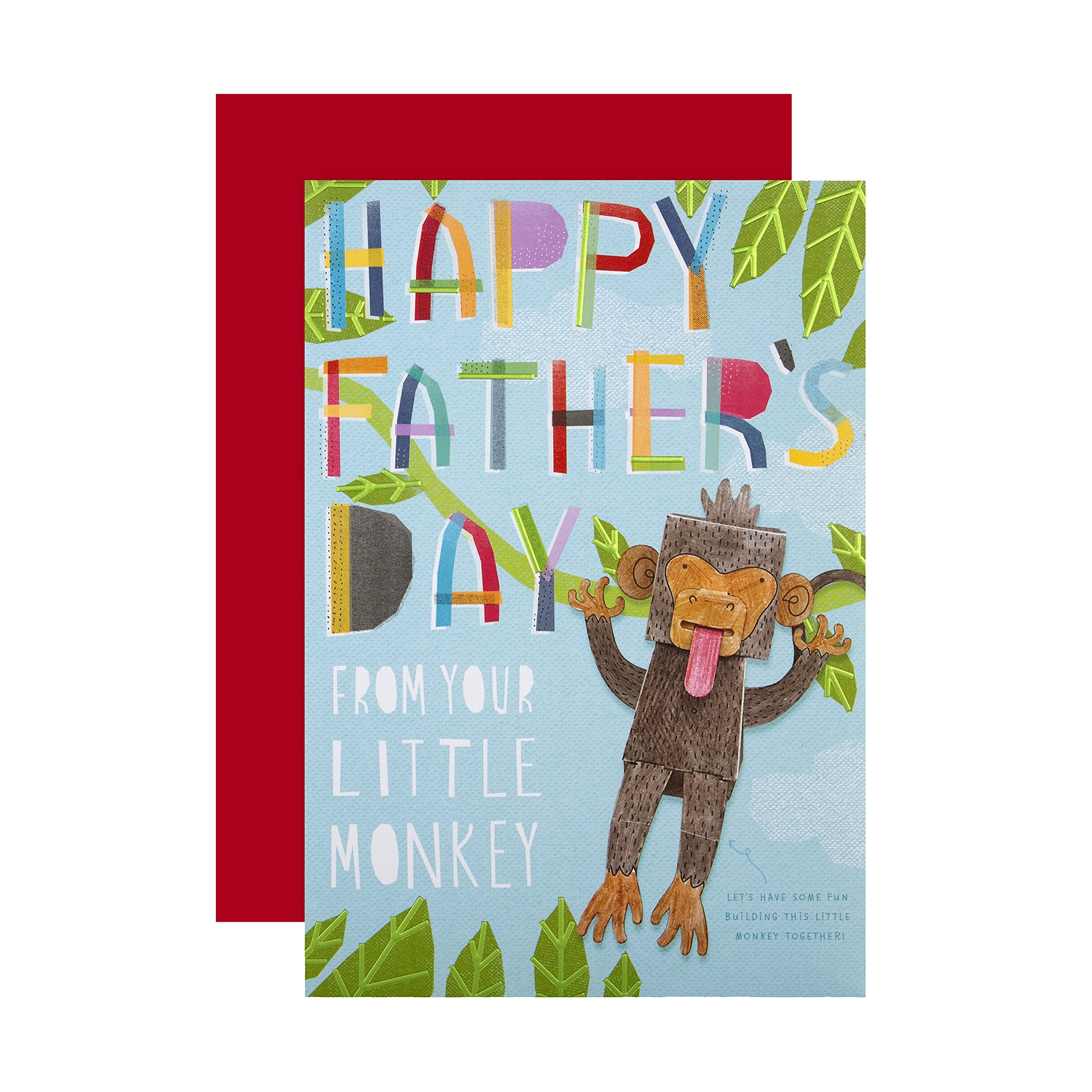 Hallmark Father's Day Card from Fun Make-Your-Own Monkey Design