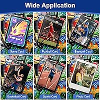 Vista 7 de 100 piezas de fundas blandas para tarjetas de intercambio, fundas de carga superior para tarjetas estándar de 2.5" X 3.5", protector de tarjeta