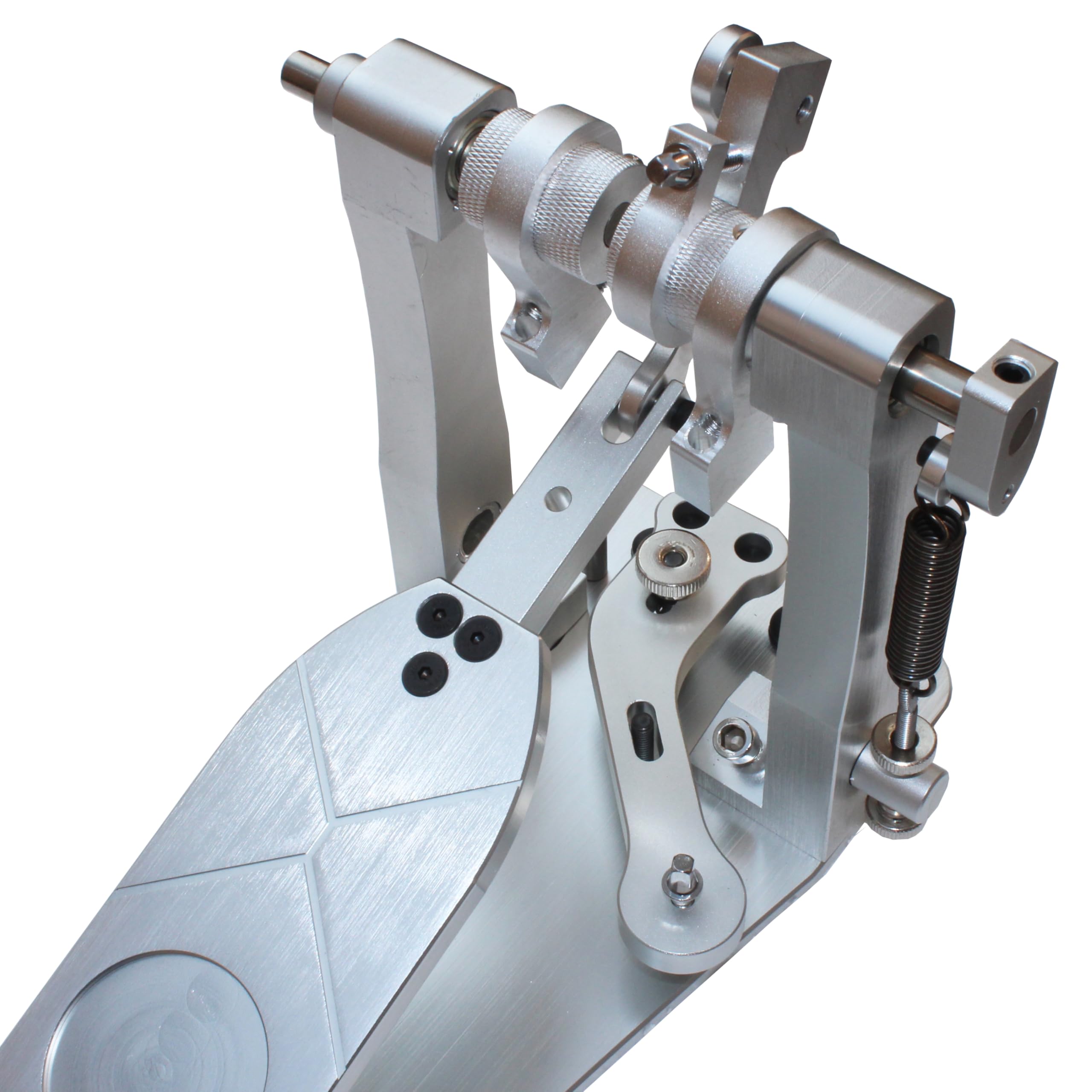 Doppel-Bass-Drum-Pedale, Direktantrieb, hochwertige Aluminiumlegierung, vereinfachte Version inklusive Hammer