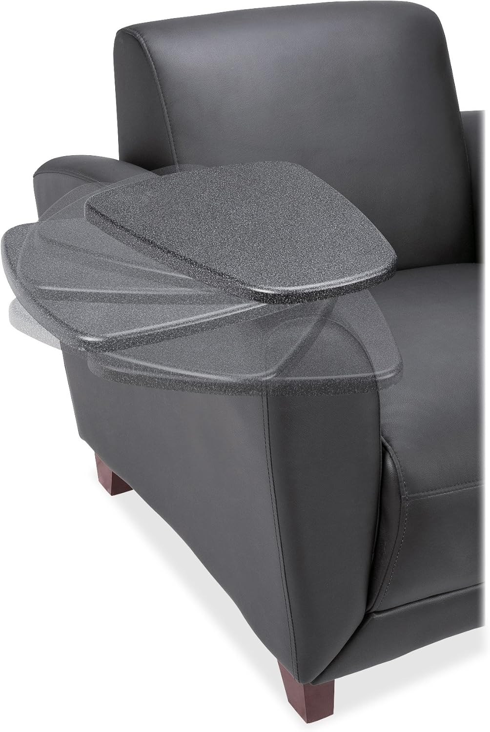 Lorell Reception Seating Chair with Tablet Table