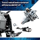 LEGO Star Wars 75454 AT-AT Imperial Remnant con INT-4 - Kit di Modellismo da The Mandalorian and Grogu con Navetta, Speeder Bike, 6 Minifigure e 1 Figura - Idea Regalo per Bambini da 10 Anni in su - 5