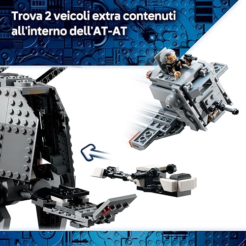 LEGO Star Wars 75454 AT-AT Imperial Remnant con INT-4 - Kit di Modellismo da The Mandalorian and Grogu con Navetta, Speeder Bike, 6 Minifigure e 1 Figura - Idea Regalo per Bambini da 10 Anni in su - 5