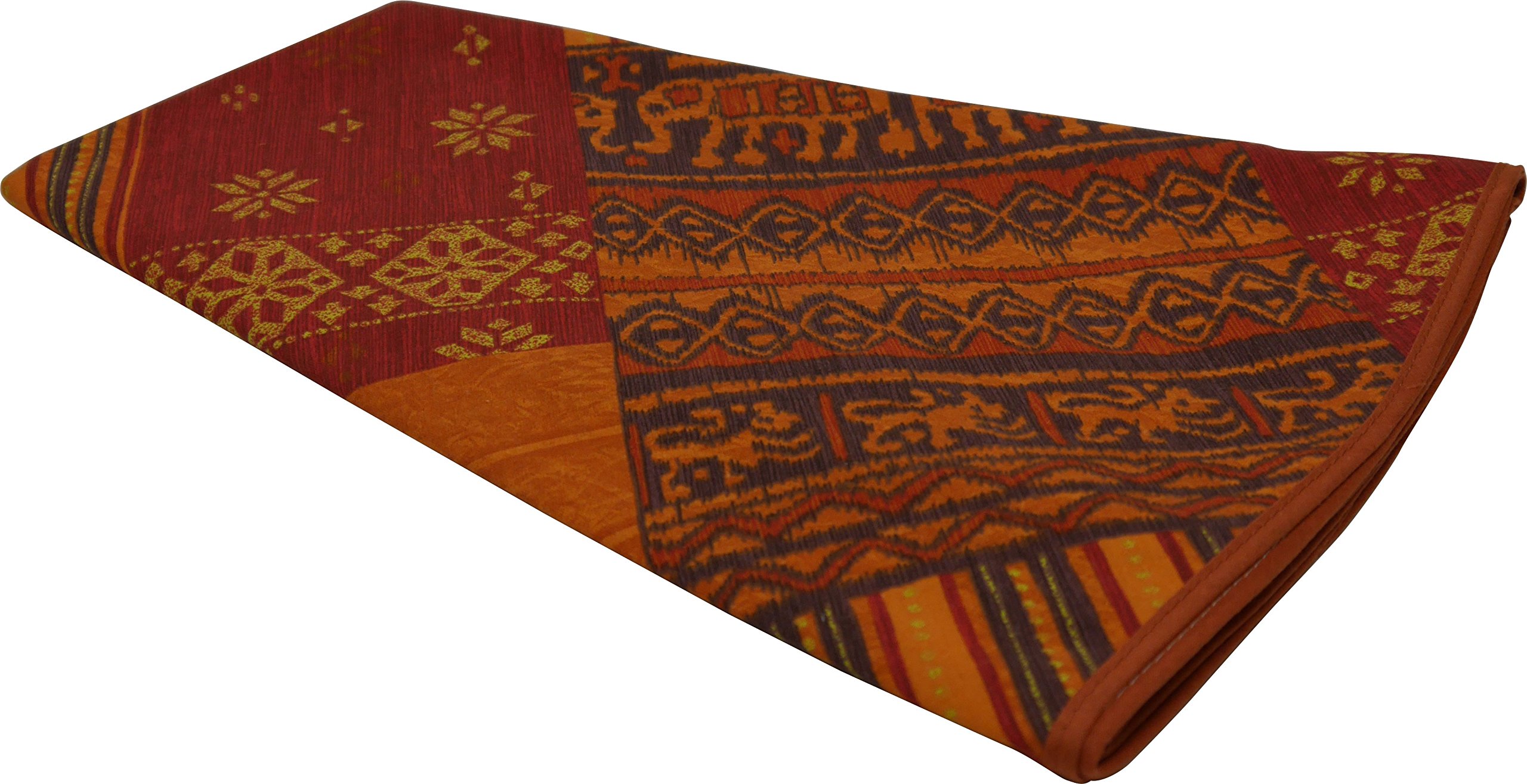ANGERER Tischdecke rund 160 cm rot Gemustert