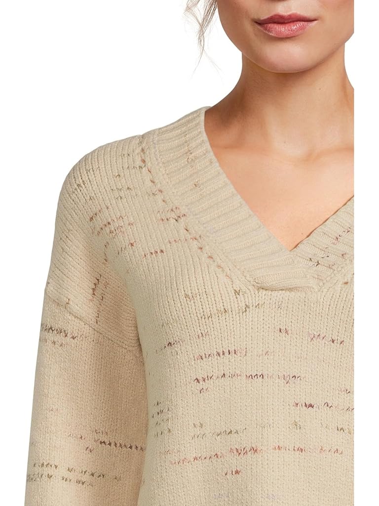 Gold Lilla P Oversized V-Neck Sweater
