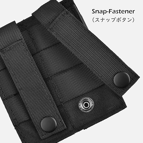 Miniatura 3 de TRIWONDER Funda universal de nailon de 0.354 in MOLLE para cargador de pistola doble triple para revista, bolsa táctica para accesorios (pistola