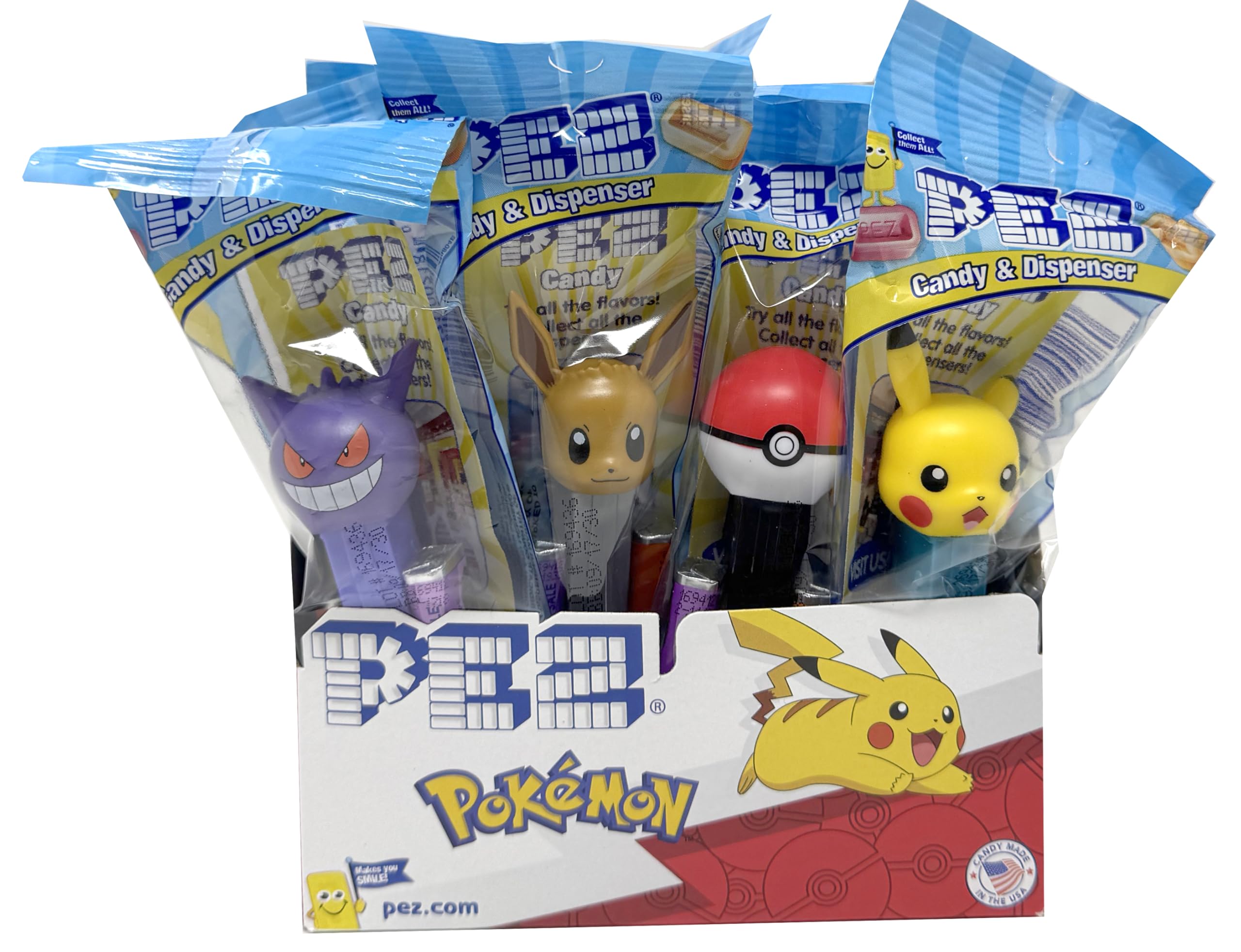 Pokemon Dispensers Individually Wrapped Candy, Pokemon Party Favors, Pokemon Party Favors For Kids, 12 Pack
