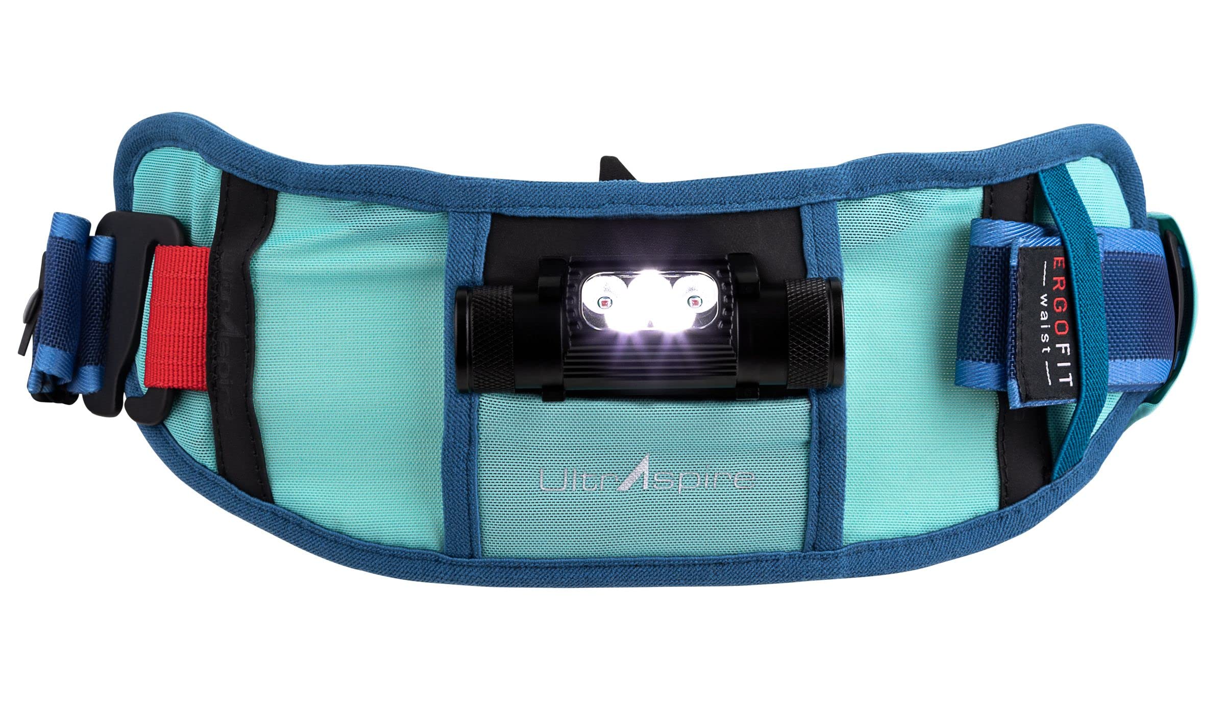 'UltrAspire Lumen Ally Waist Belt (Light NOT Included) - Burgundy/Cherry Tomato, Universal (28''- 40'')'