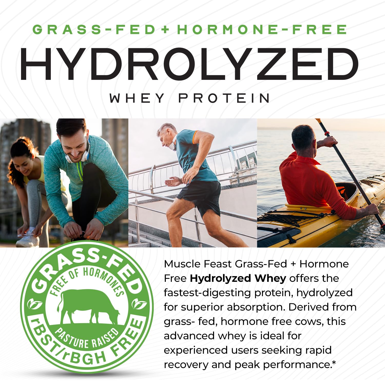 Muscle Feast Grass Fed Hydrolyzed Whey Protein Powder, Vanilla (5lb) — Amazon image 5