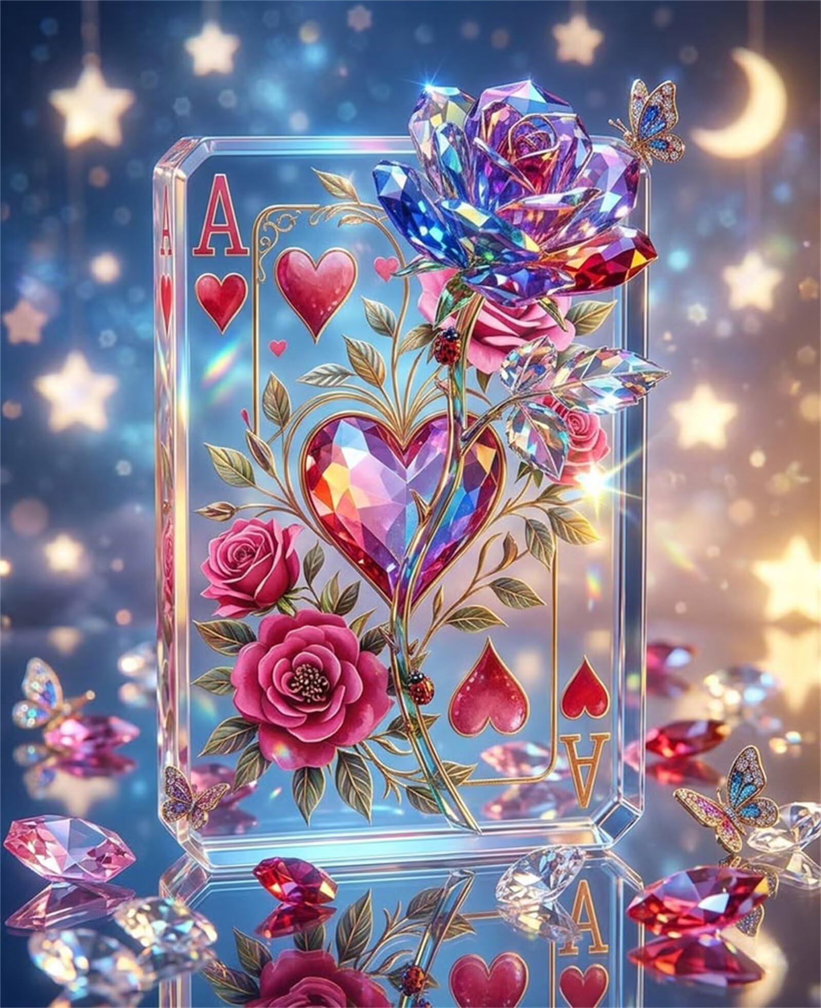 Puzzle 2000 Piezas Adultos Tarjeta de Rosas, Rompecabezas Adultos Dificil 100x70cm, Estimula la Concentración y Antiestrés, Juego de Habilidad para Toda la Familia