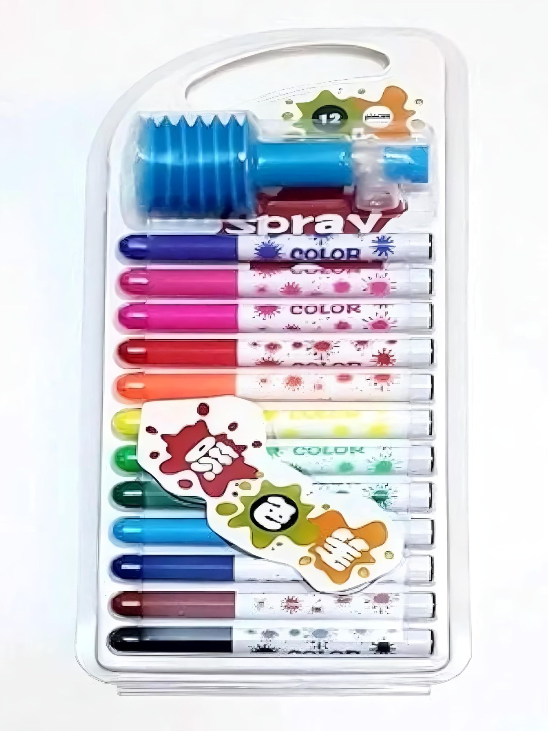 SHAKTISM Colorful Pen Set with Sketch Pens and Blow Pens, Non-Toxic, 12 Pieces (B0D3XFTWPT) Amazon Price History, Amazon Price Tracker
