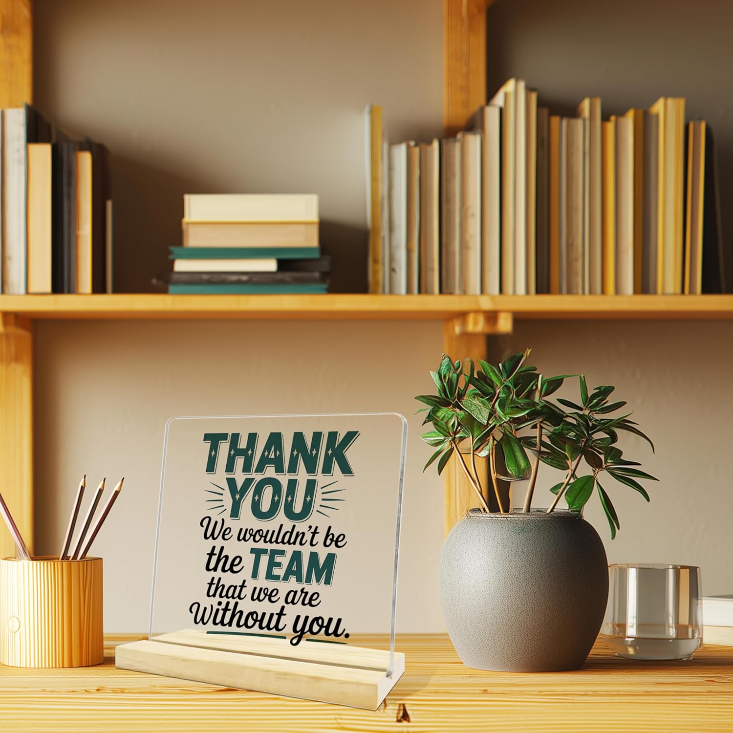 Thank You Boss Gifts for Women Men,Gratitude Gifts for Boss,Boss Desk Decor Acrylic Desk Plaque Sign - Image 3