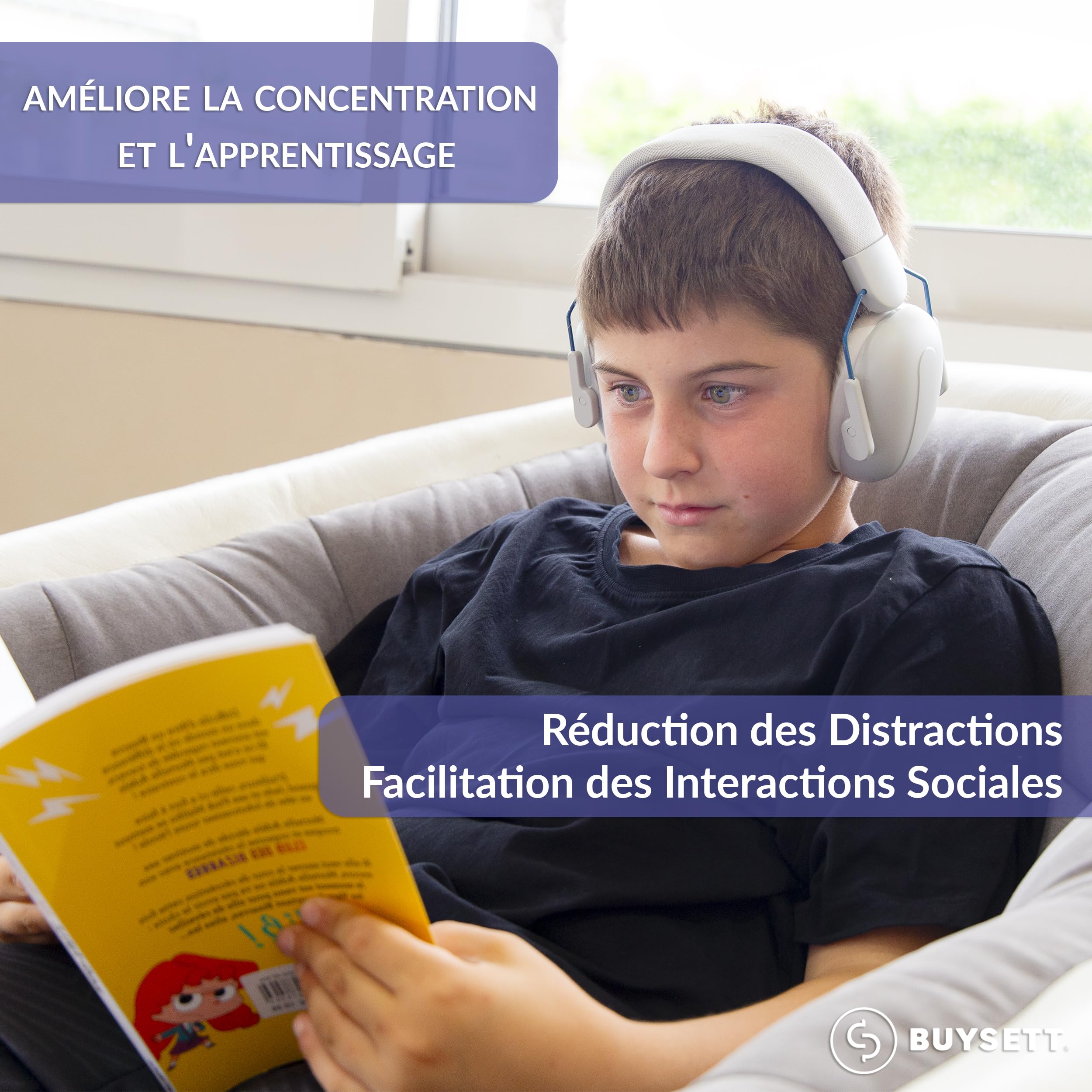 Casque Anti-Bruit Enfant Réglable Jusqu'à 16 Ans – Protection Auditive Pliable Ultra Confortable | Idéal Concerts, Avion, Feux D'Artifice