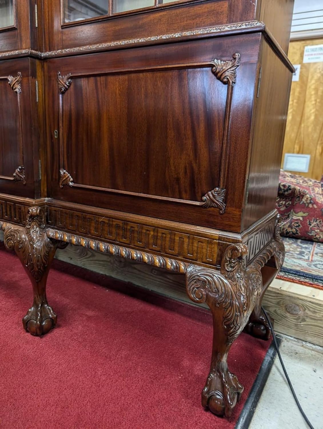 Breakfront Bookcase Cabinetfor Home & Office(BROWN)