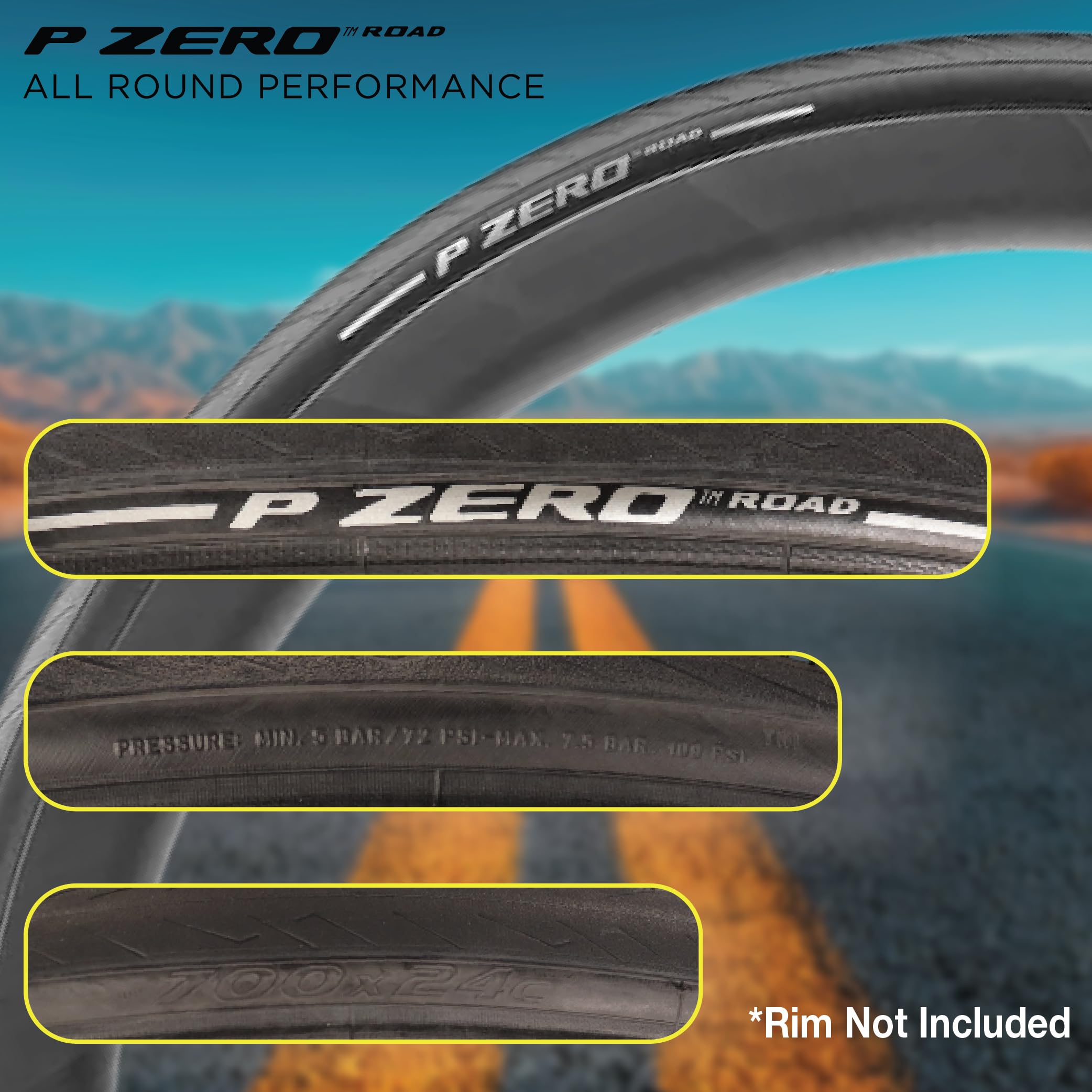 P ZERO ROAD クリンチャータイヤ ETRTO 24-622 Amazon.com : Pirelli P Zero Road Bike Tire 24-622 (700x24c) - Tube