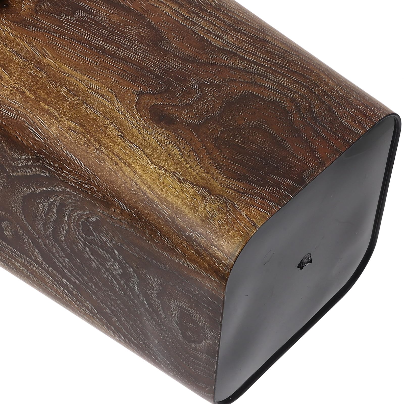 Lurrose Cubo de Basura Cuadrado Rústico de 12 L con Imitación Madera
