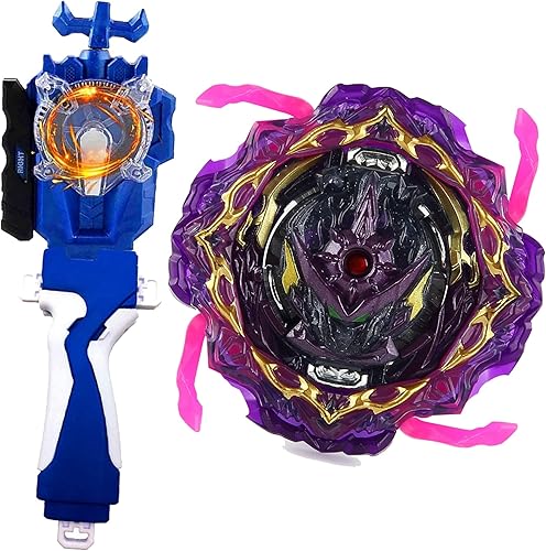 Miniatura 56 de Metal Fusion Games Blade Toy Set Sparking Launcher Grip Bey Battling Top Burst Booster B-122 Starter Geist Fafnir.8'.Ab Left Right Launcher