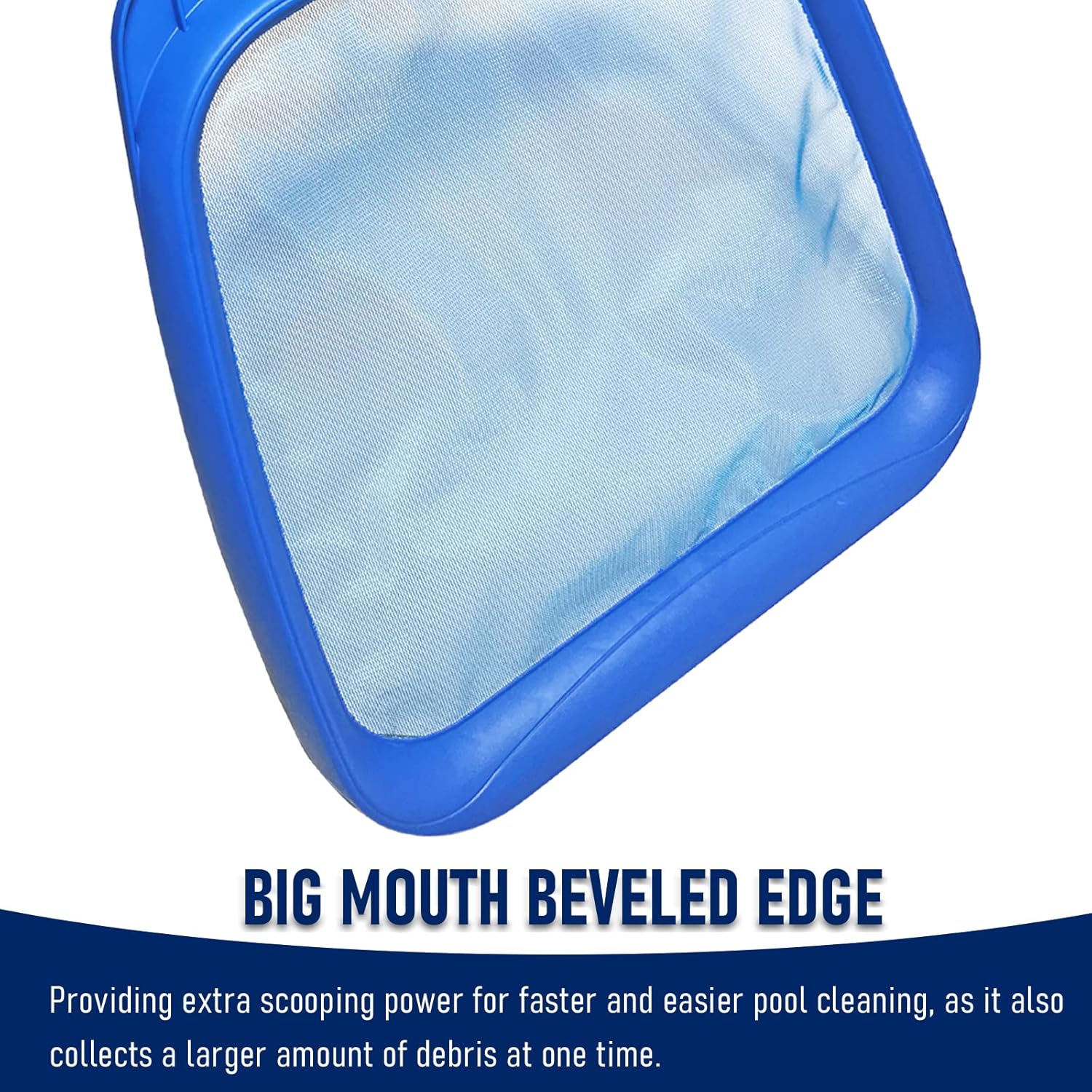 Poolvio Heavy Duty Swimming Pool Leaf Skimmer Net with Strong Reinforced Handle for Cleaning Swimming Pools, Hot Tubs, Spas and Fountains - Image 7