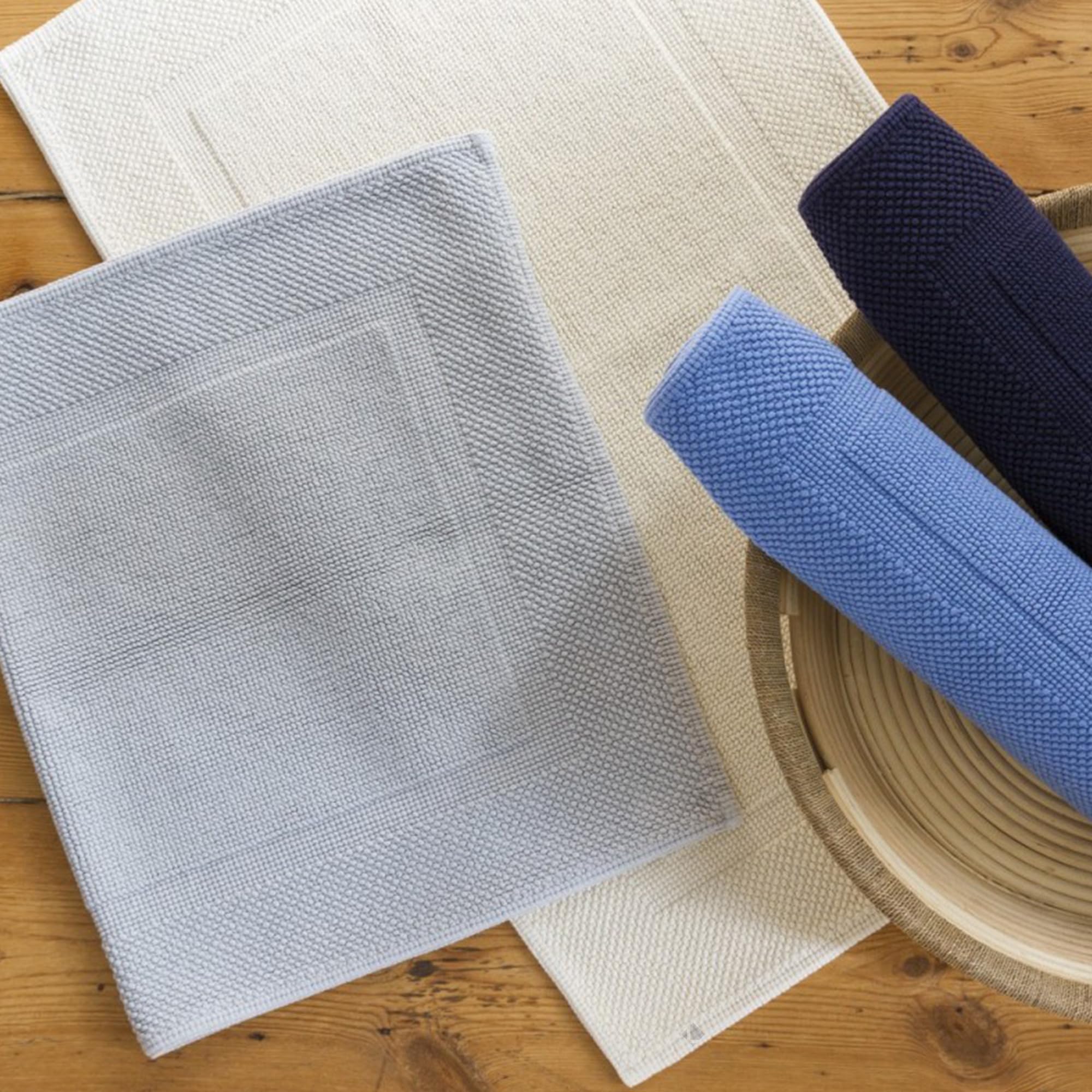 Linnea Tapis de Bain 50x80 cm Lofty Bleu Marine 1500 g/m2