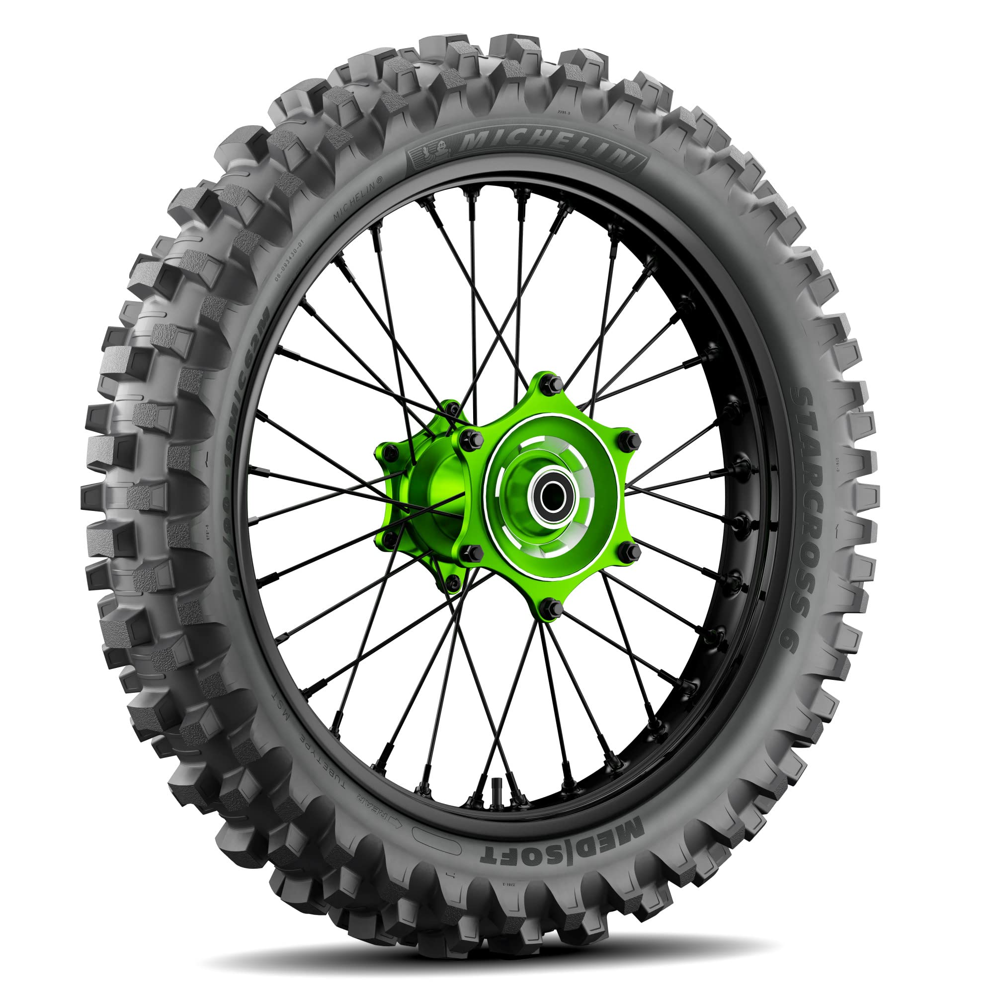 MICHELIN STARCROSS 6 MEDIUM SOFT 120/80-19 63M Rückseite Reifen