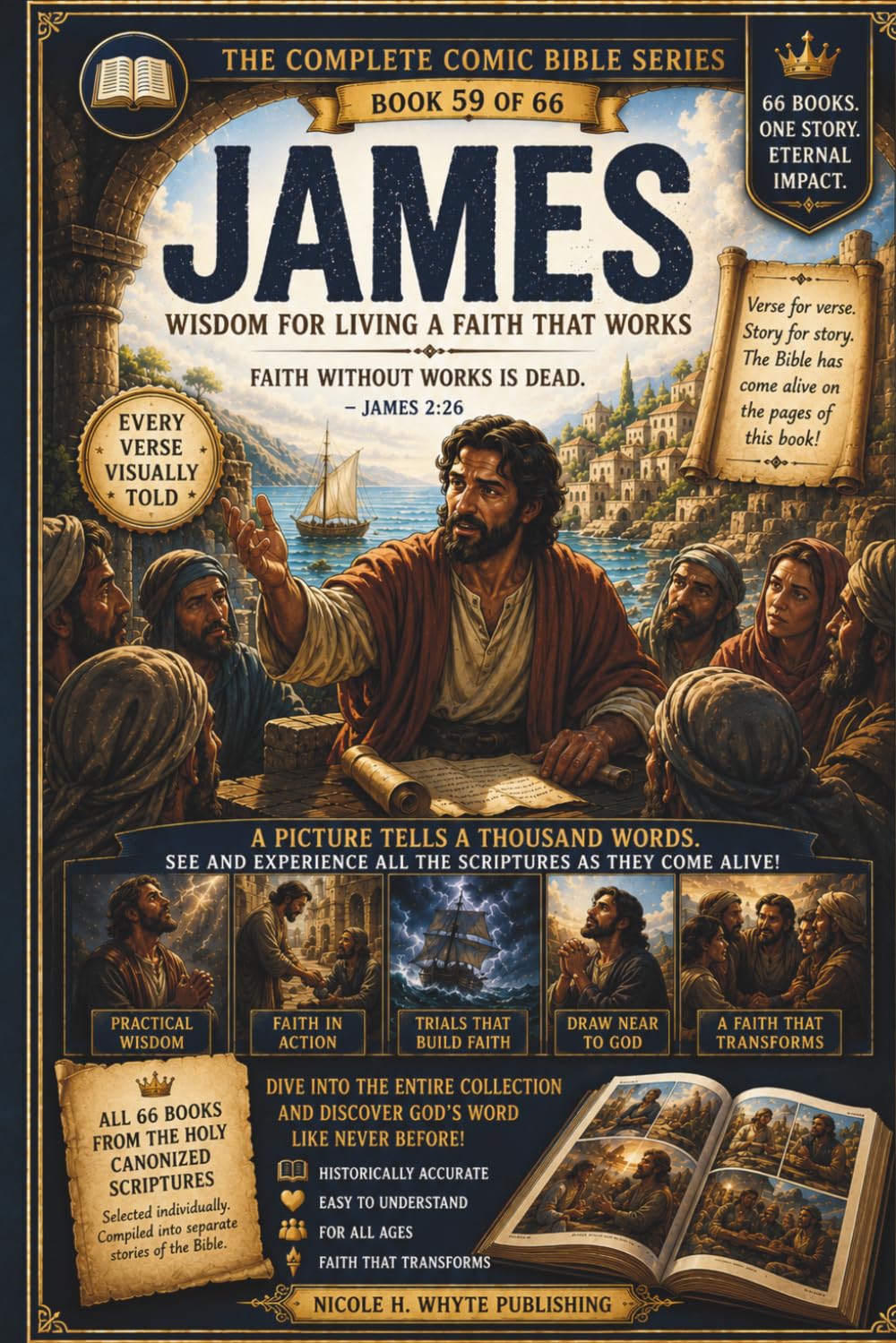 THE COMIC BIBLE SERIES JAMES: SIMPLIFYING THE SCRIPTURES THROUGH ILLUSTRATION