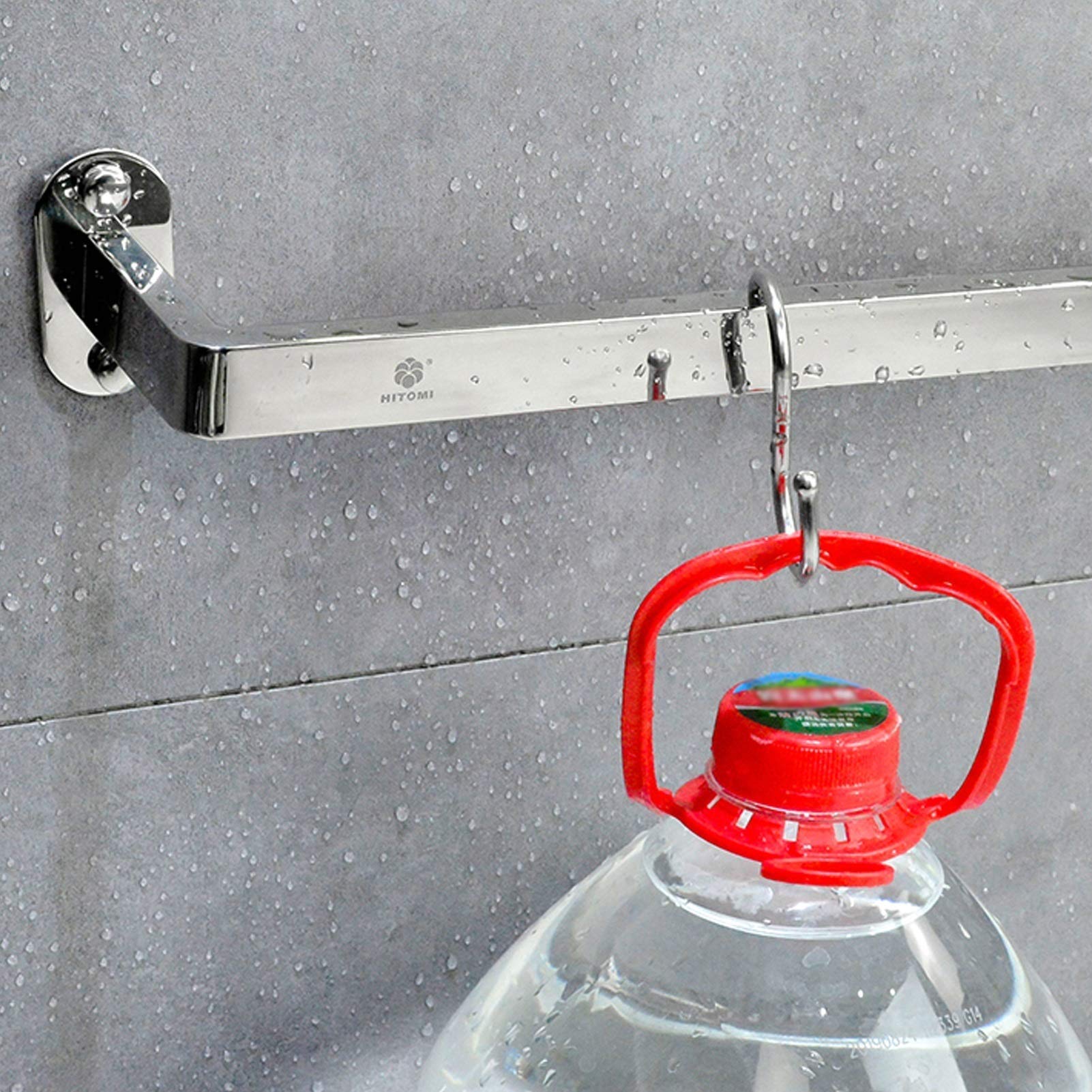 Portasciugamani Singolo, Sus Finitura Spazzolata Porta Asciugamani Doccia Montaggio A Parete Per Bagno O Cucina/70 Cm The New